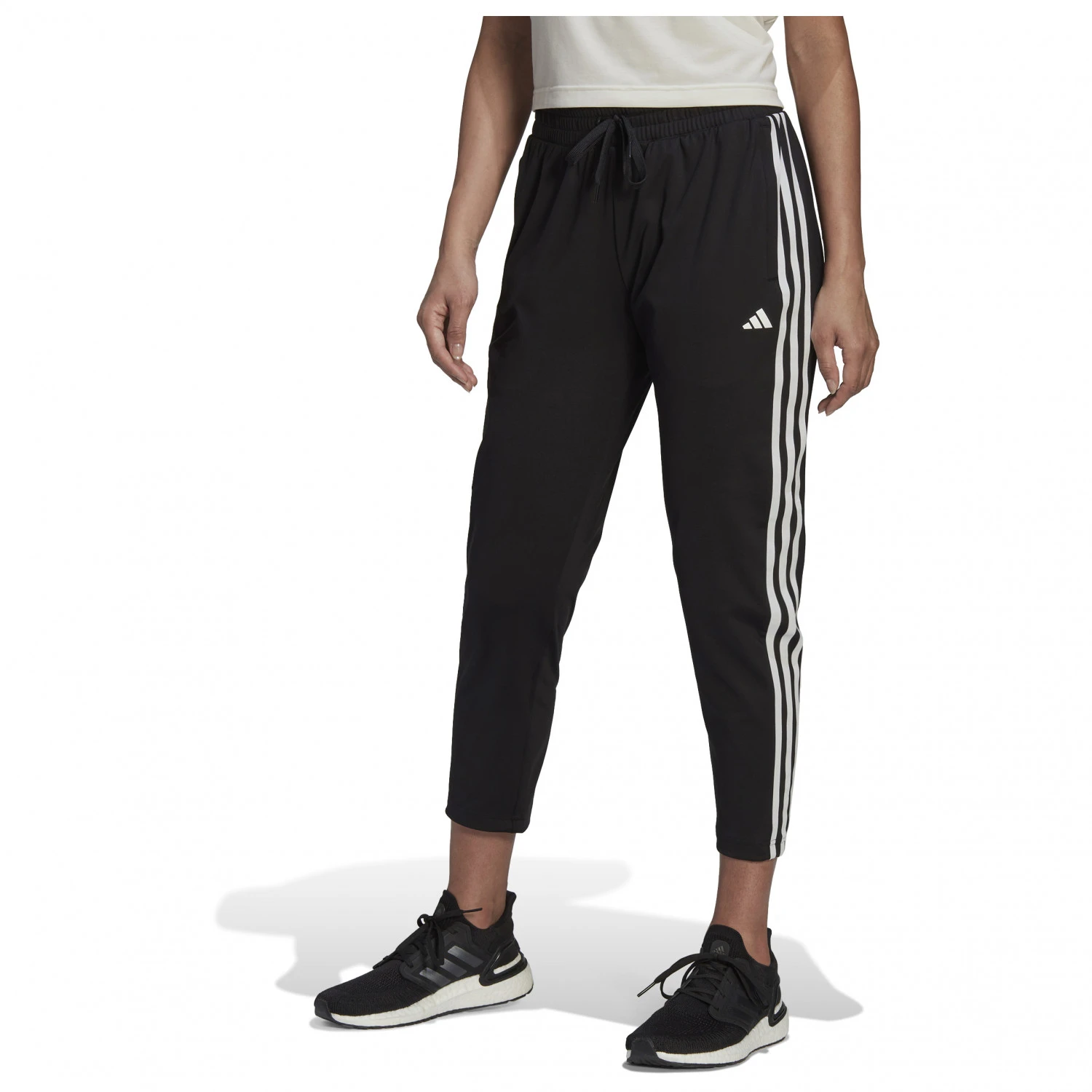Adidas - Women's Aeroready Knit Taped 3-Stripes Pants - Pantalon De Jogging – Image 6