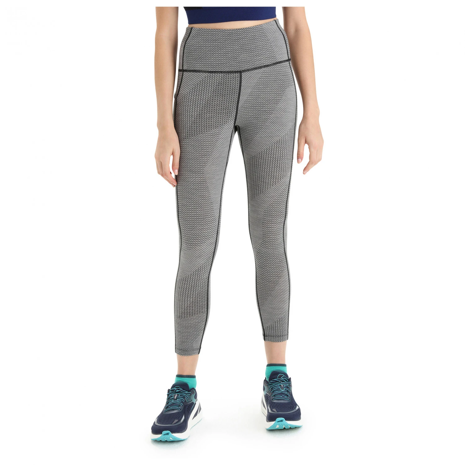 Icebreaker - Women's Fastray High Rise Tights Gridlines - Legging – Image 3