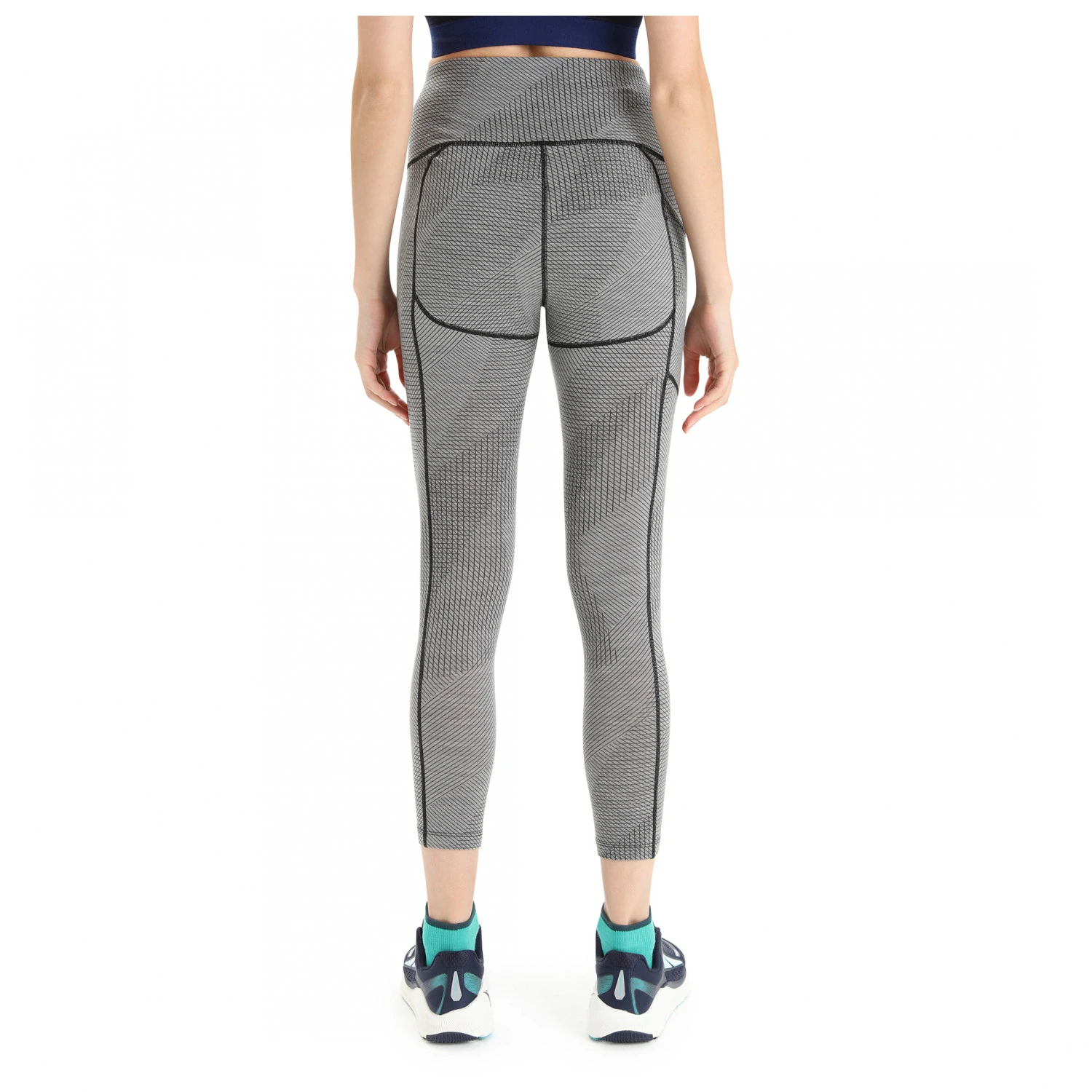 Icebreaker - Women's Fastray High Rise Tights Gridlines - Legging – Image 4