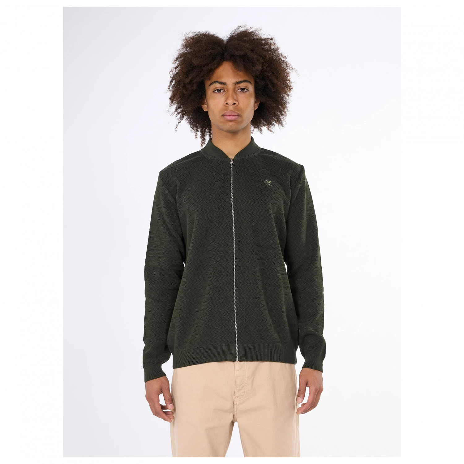 KnowledgeCotton Apparel - Zig-Zag Pattern Badge - Veste De Loisirs – Image 2