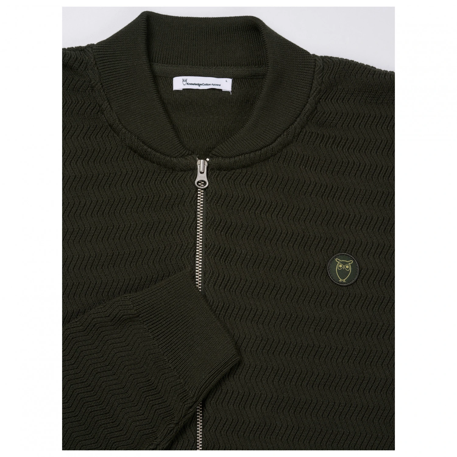 KnowledgeCotton Apparel - Zig-Zag Pattern Badge - Veste De Loisirs – Image 3